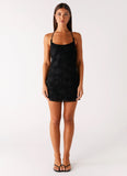 Sunset Glow Mini Dress Black