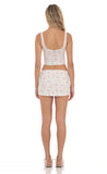 Eyelet Floral Two Piece Set in White