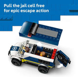 LEGO City Police Prisoner Transport Van Police Toy for Kids Boys Girls Ages 6 Emergency Vehicle Motorcycle Building Kit Officer and 2 Crook Minifigures Gift Idea for Birthdays 60479
