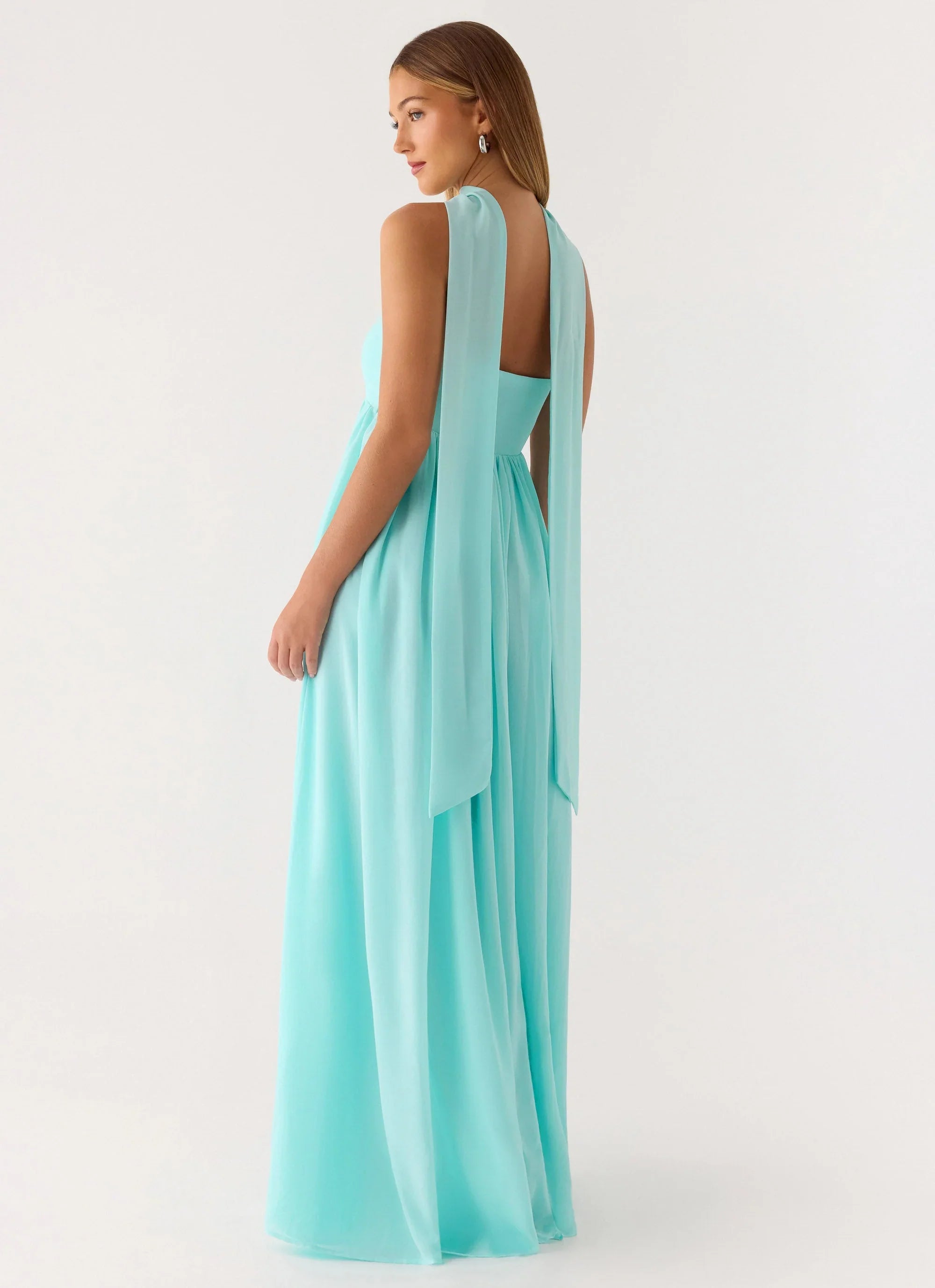 Celestino Scarf Maxi Dress Aqua