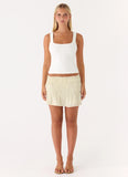 Ellia MinI Skirt Ivory