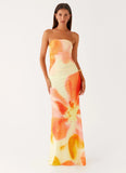 Iroha Strapless Maxi Dress Mimosa Blossom