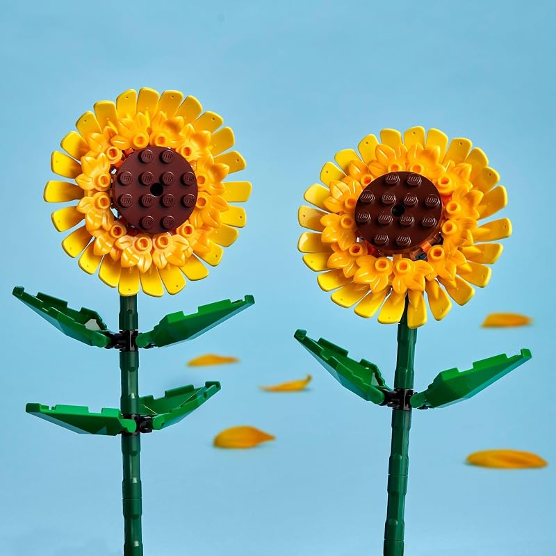 LEGO Sunflowers Building Toy for Kids Girls and Boys Ages 8 Artificial Sunflowers for Home Decor and Display Birthday Gift Idea for Lovers of Plants Flowers 40524