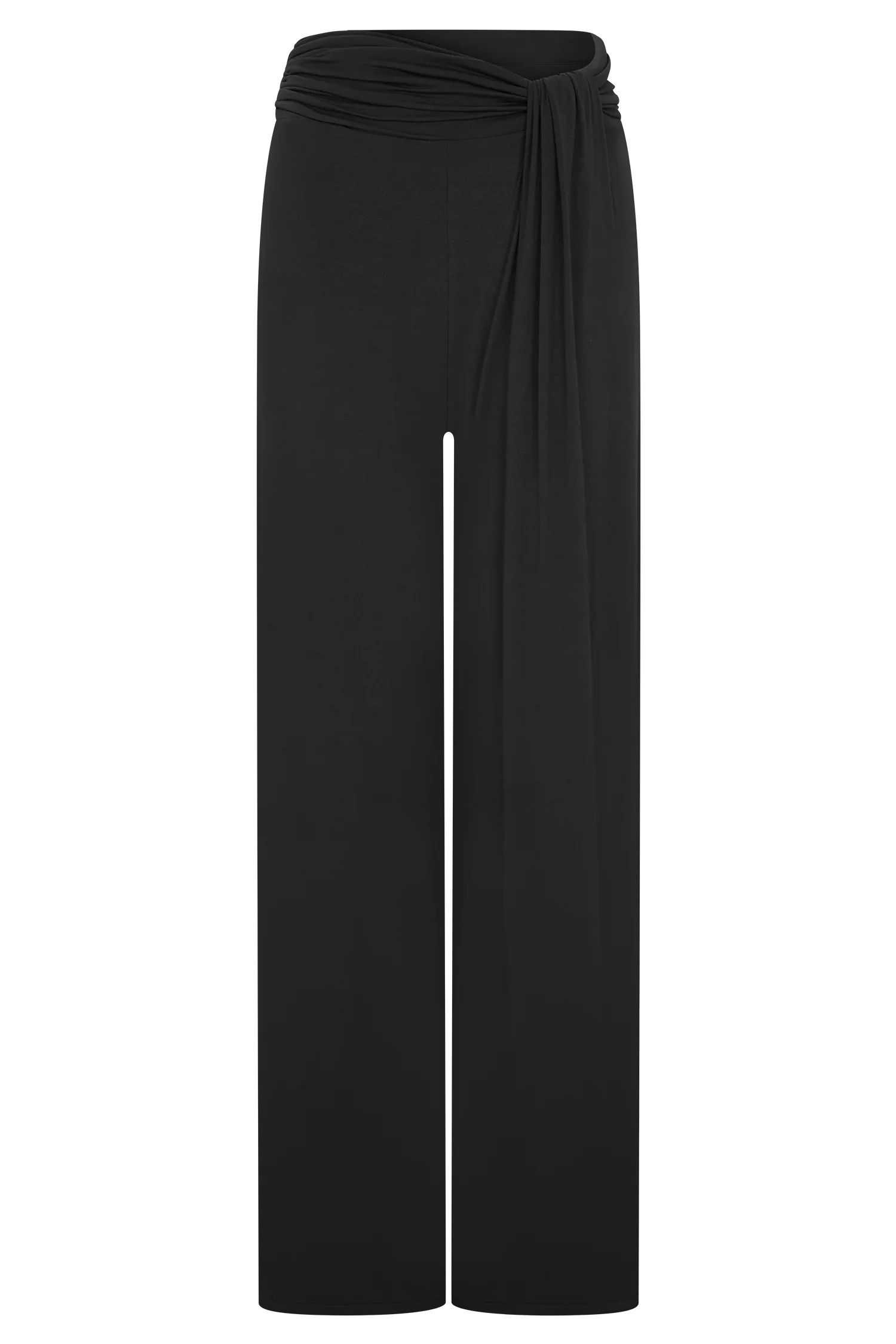 Ramona Modal Straight Leg Pant Black