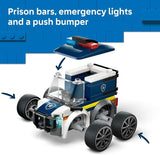 LEGO City Rides Police Truck Building Toy for Kids Pretend Play Set for Boys Girls Ages 5 with Police Officer Junior Minifigure Gift Idea for Birthdays 60481