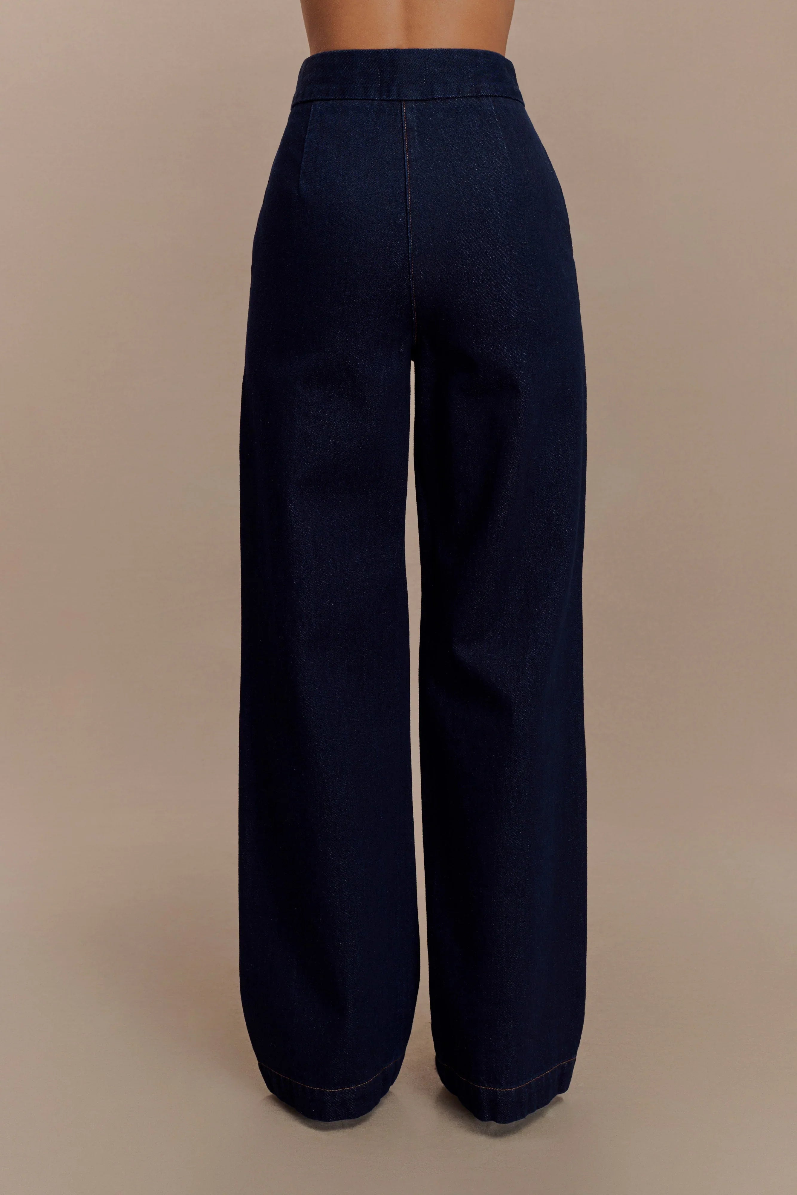 Rayne Wide Leg Denim Jeans Indigo Blue