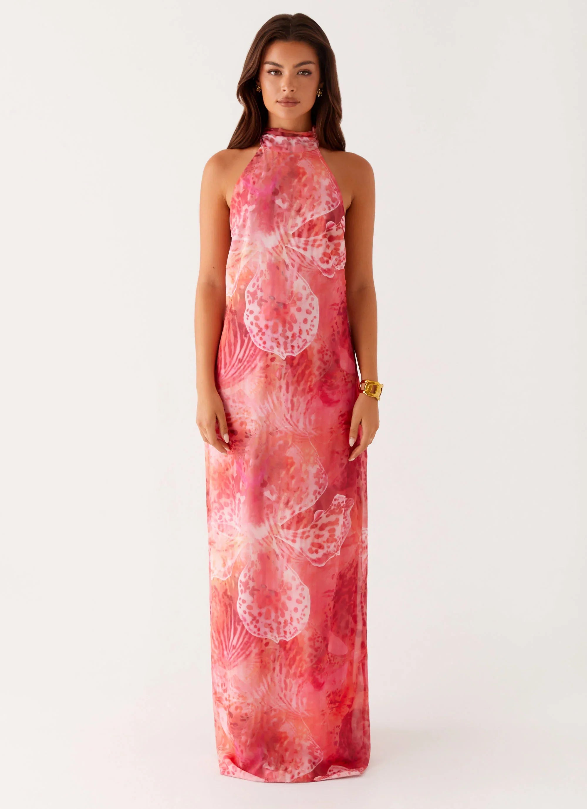 California Maxi Dress Flamingo Fling
