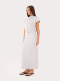 Light Grey Cotton Maxi Sweat Skirt