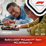 LEGO Speed Champions McLaren F1 Team MCL38 Race Car Toy Building Set for Kids Boys Girls Ages 10 Toy Car for F1 Fans Gift Idea for Birthday 77251