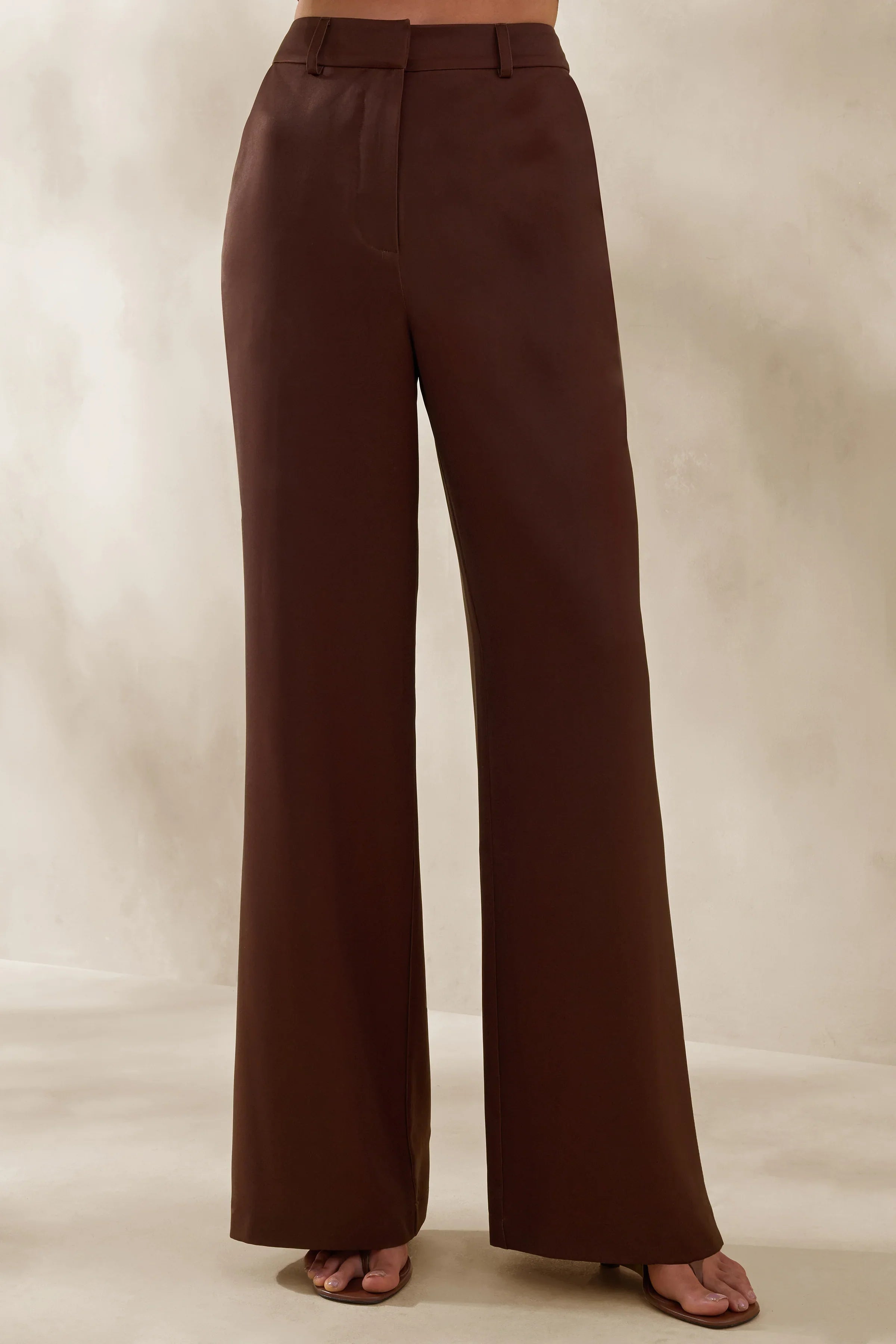 Seloria Brown Wide Leg Trouser