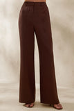 Seloria Brown Wide Leg Trouser