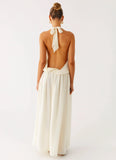 Narlah Halter Maxi Dress Ivory