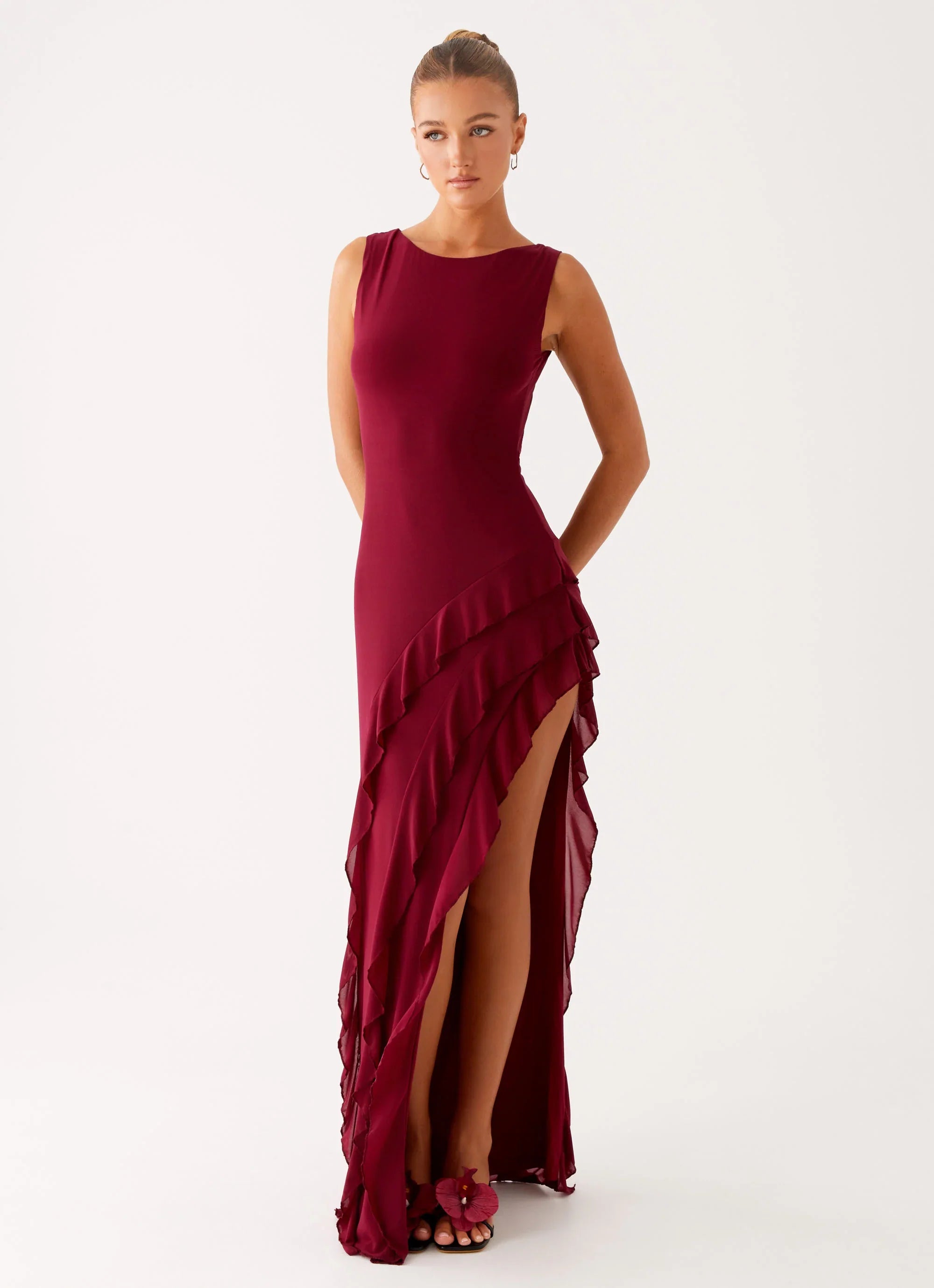 Hendrix Maxi Dress Raspberry Wine