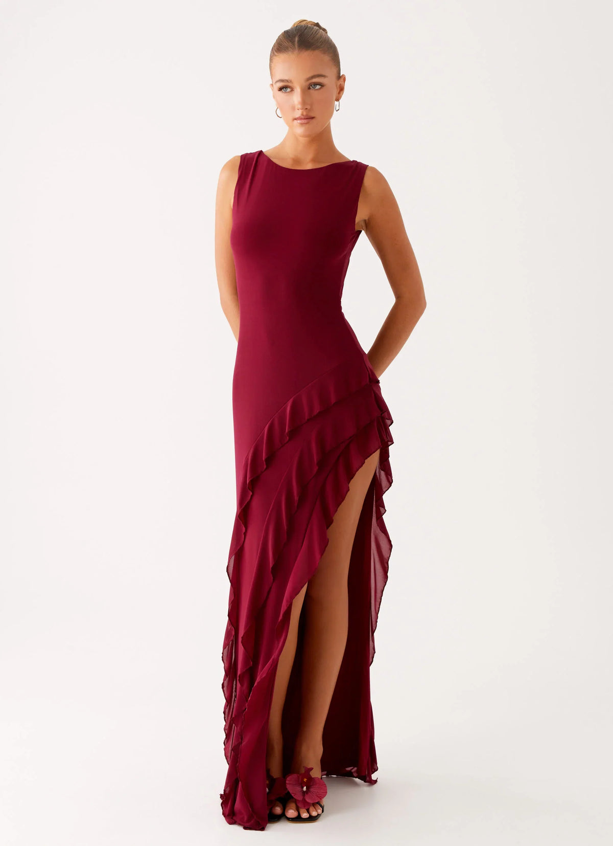 Hendrix Maxi Dress Raspberry Wine
