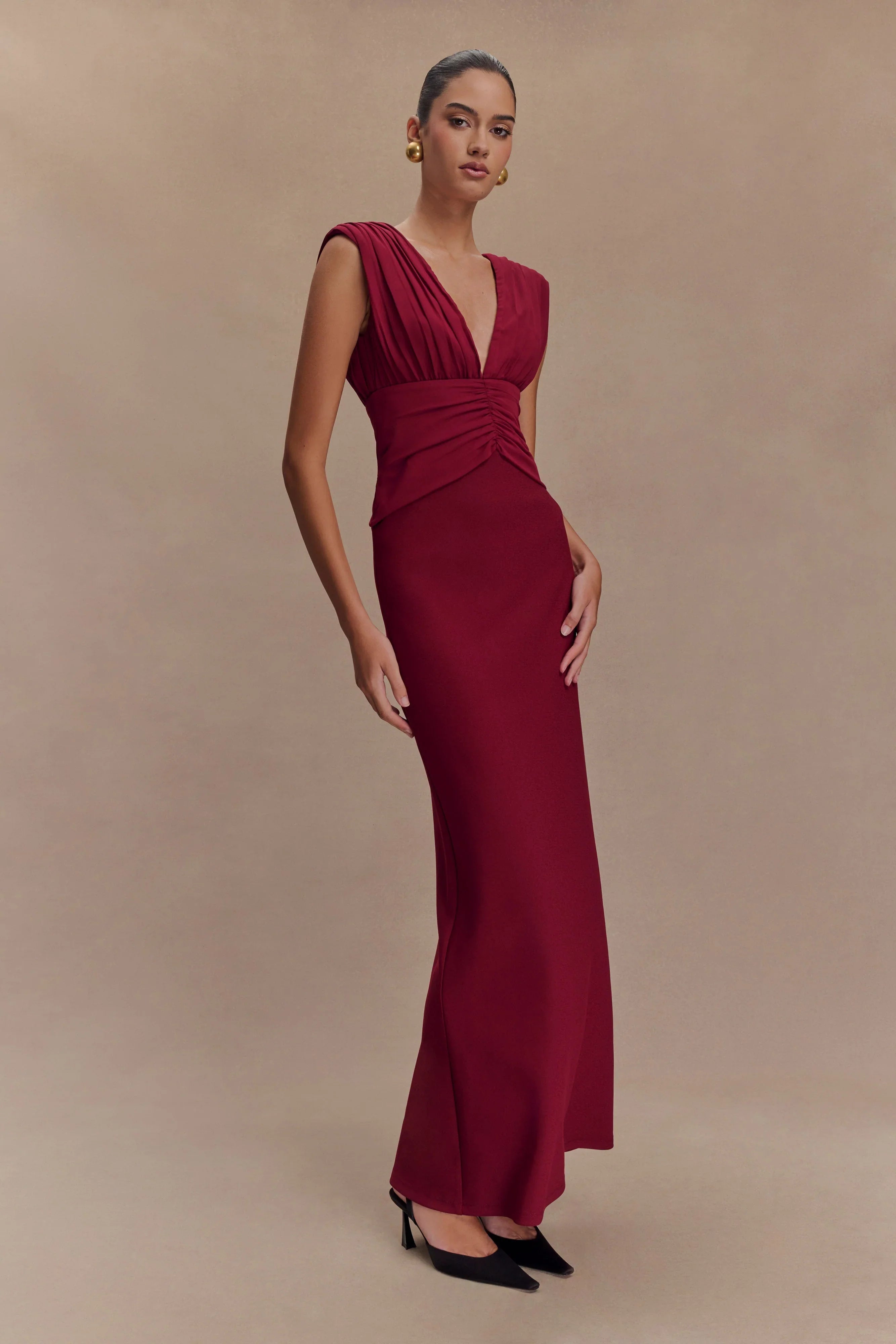 Monique Maxi Dress Plum