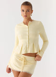 Landon Long Sleeve Top Butter Yellow