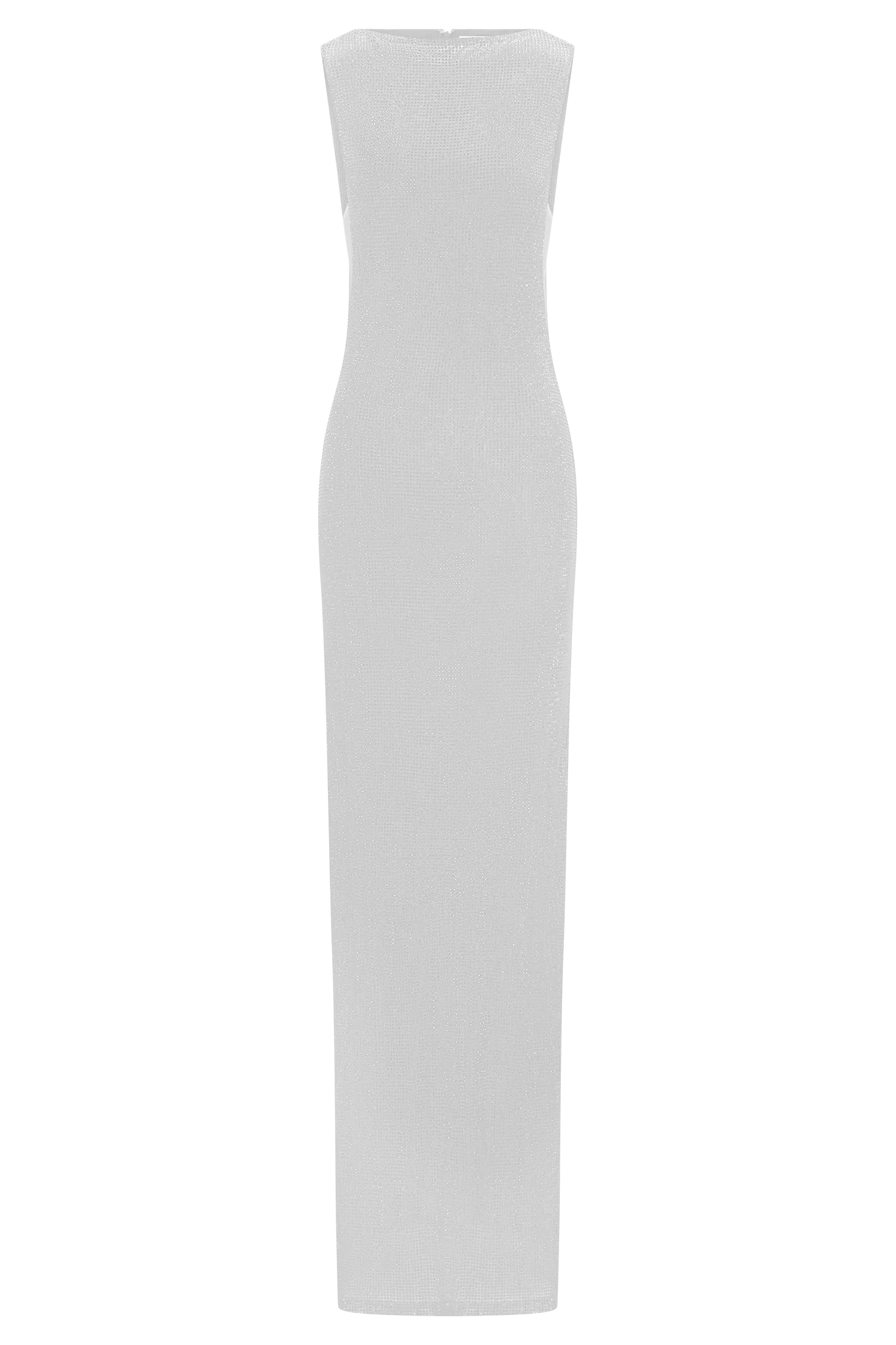 Magnolia Sleeveless Diamante Maxi Dress Silver