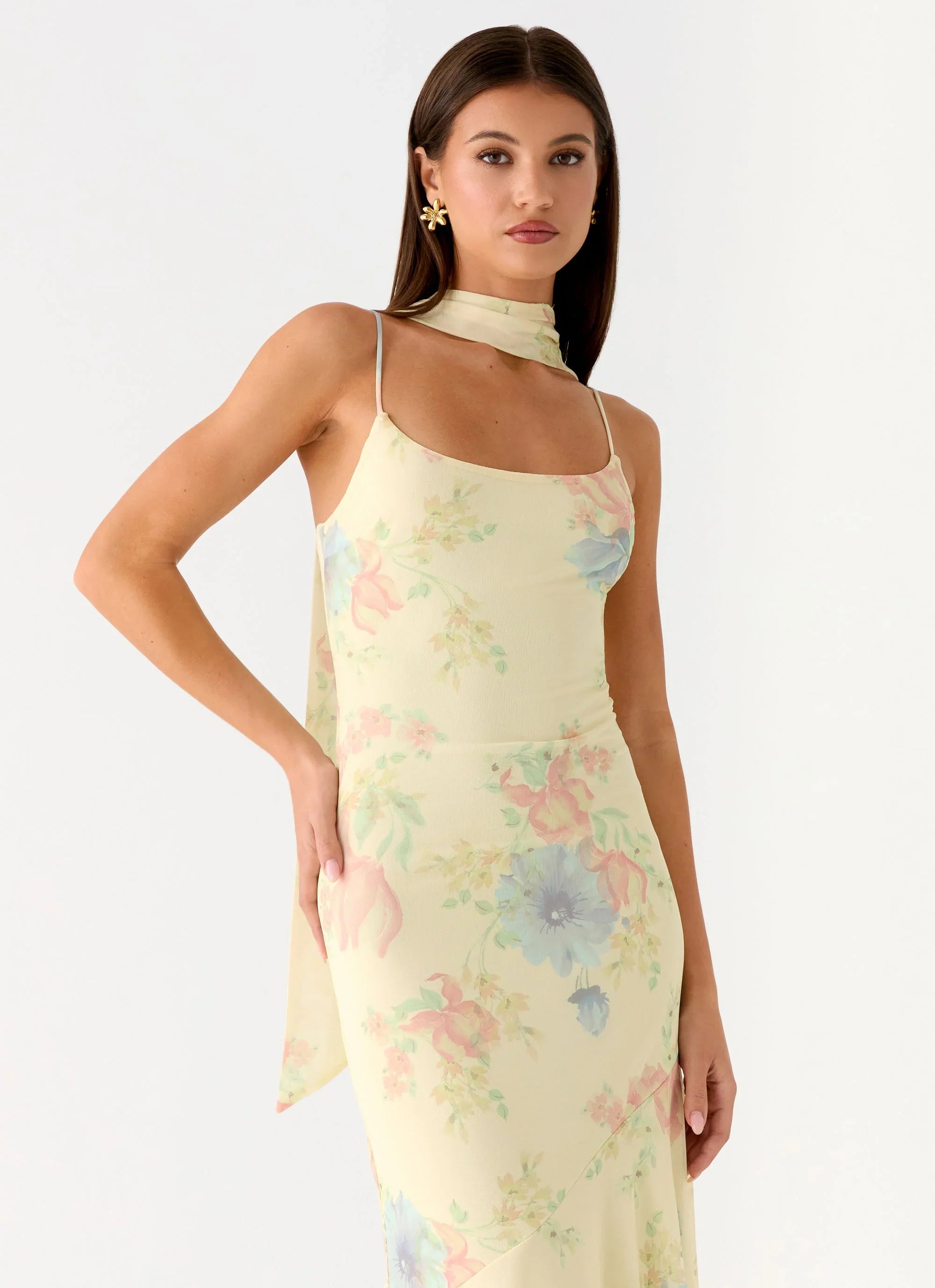 Sole Mio Midi Dress Spring Meadow