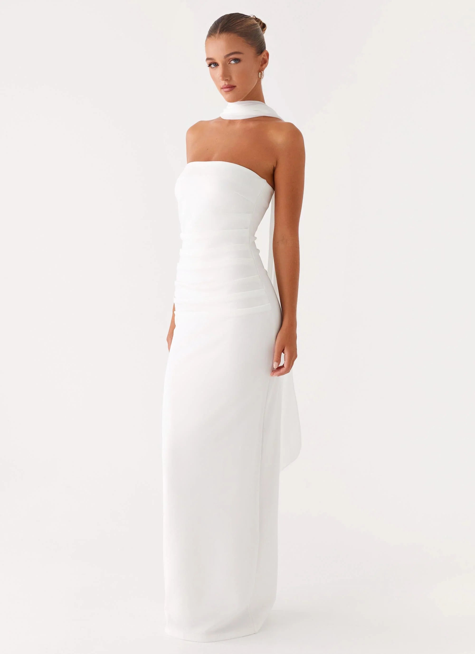 Libra Maxi Dress White