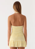 Mimi Beaded Mini Skort Yellow