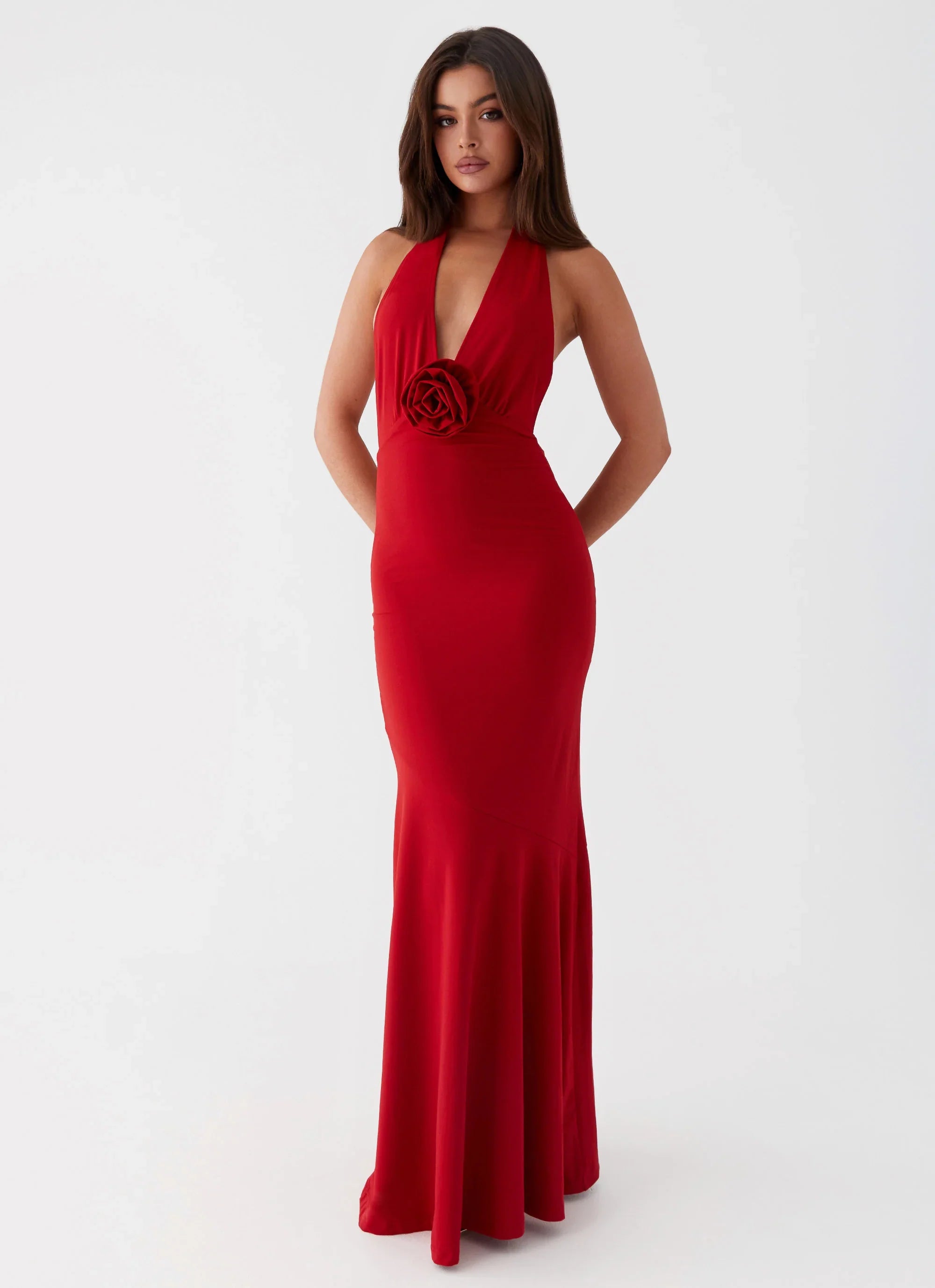 Eliza Rose Maxi Dress Red