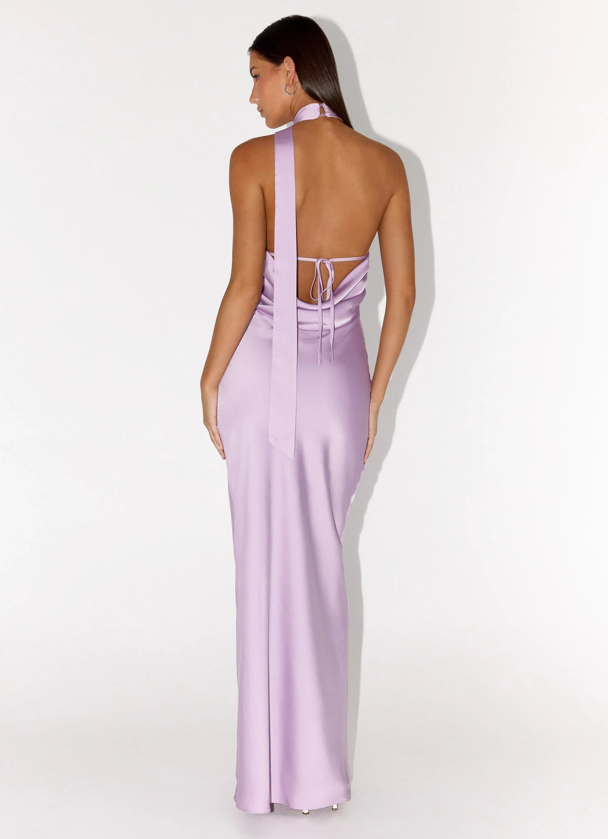 Keena Scarf Maxi Dress Lavender