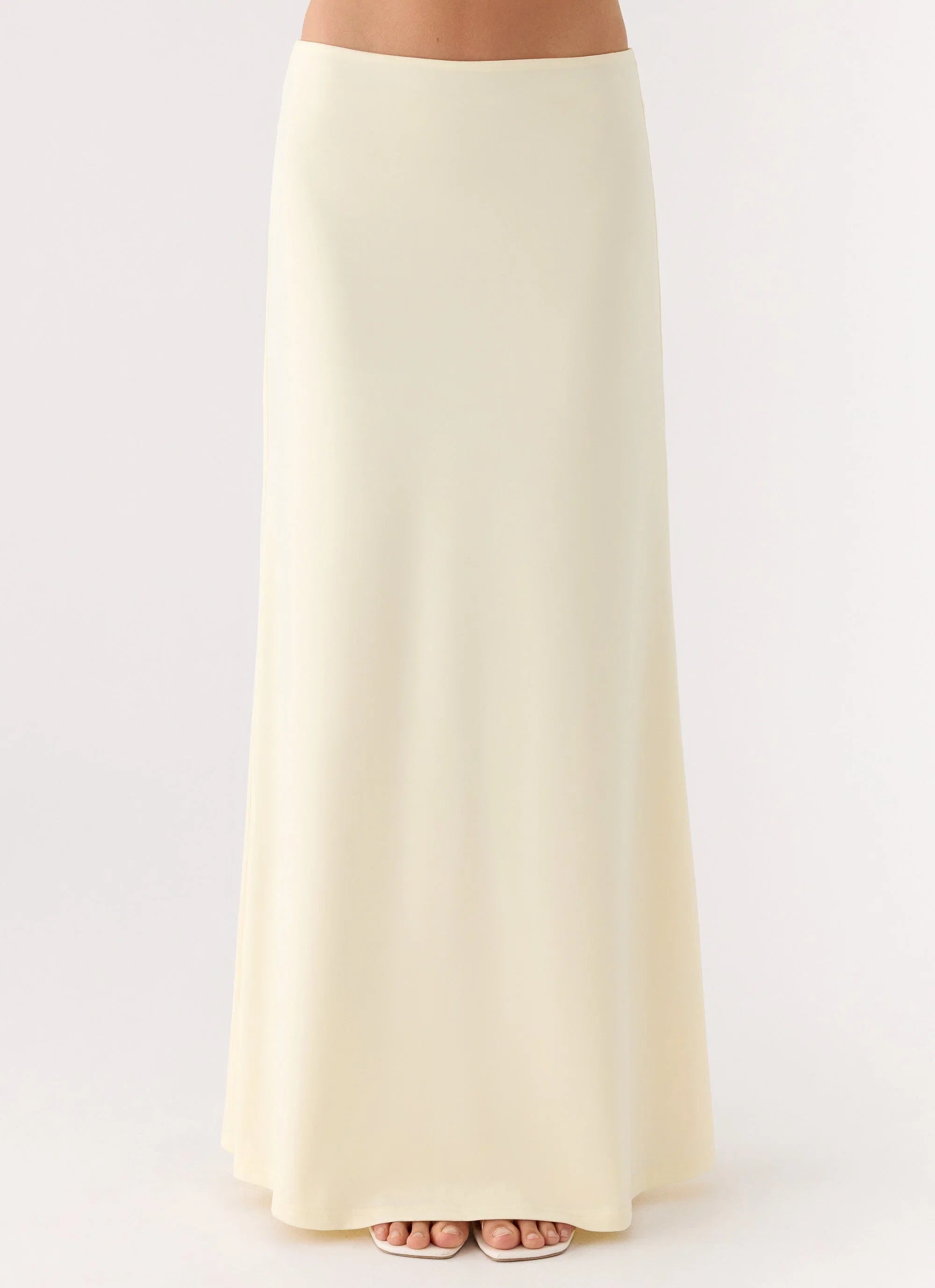 Like A Flower Maxi Skirt Lemon Yellow