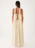 Elianah Scarf Maxi Dress Yellow