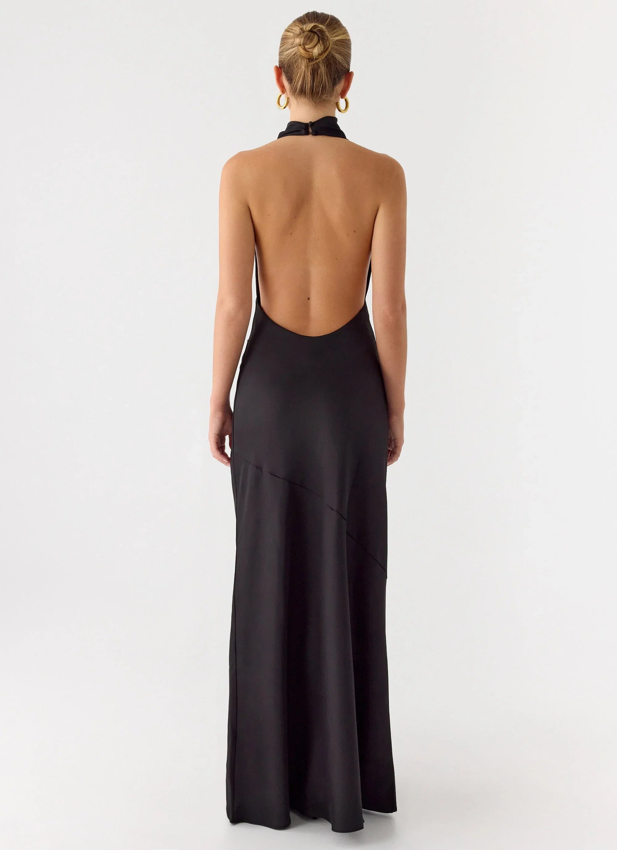 Back To Life Halter Maxi Dress Black