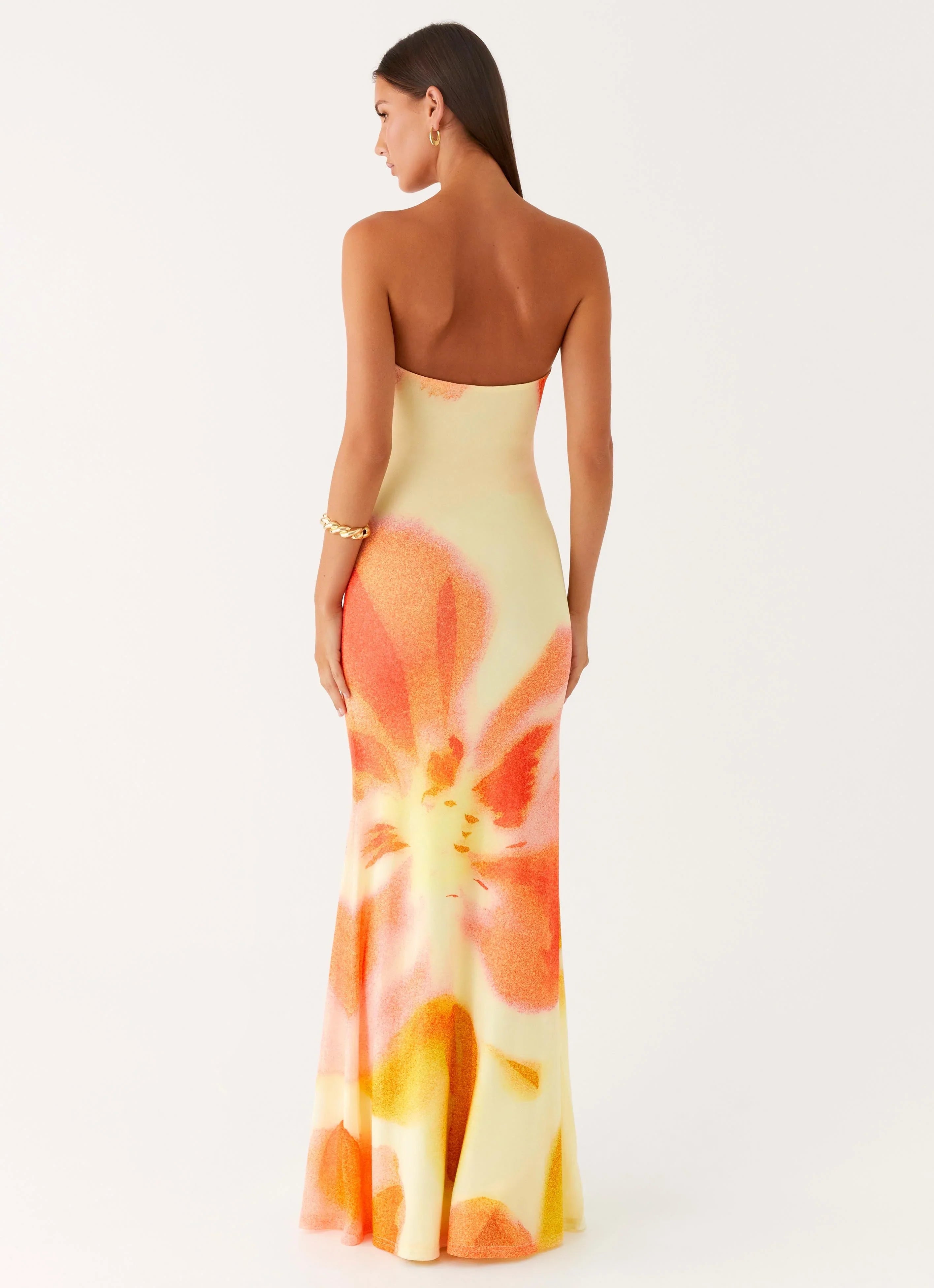 Iroha Strapless Maxi Dress Mimosa Blossom