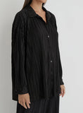 Black Plisse Shirt