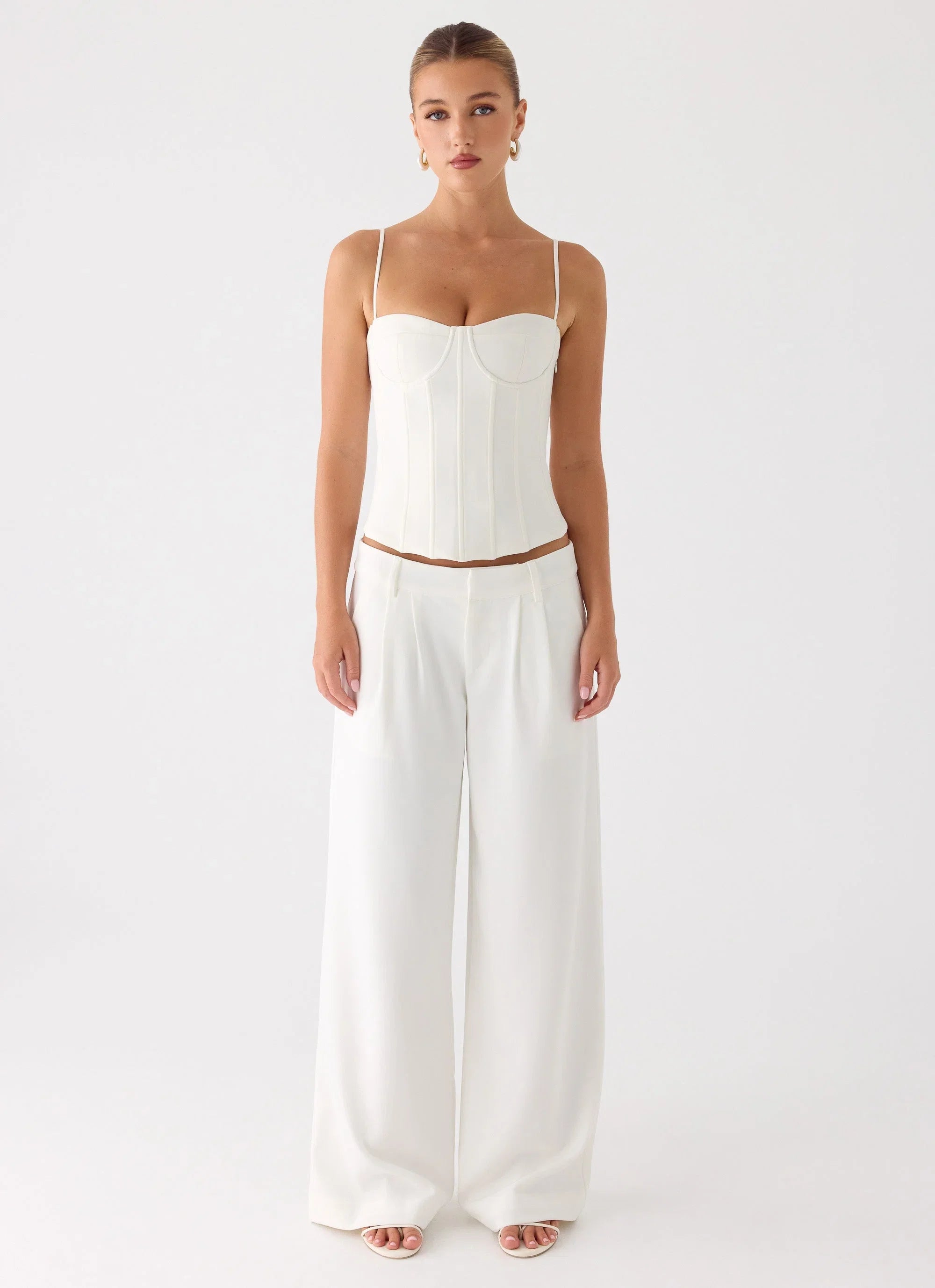 Samuel Low Rise Suiting Pants White