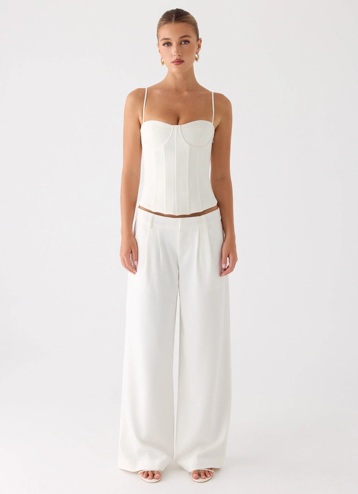Samuel Low Rise Suiting Pants White