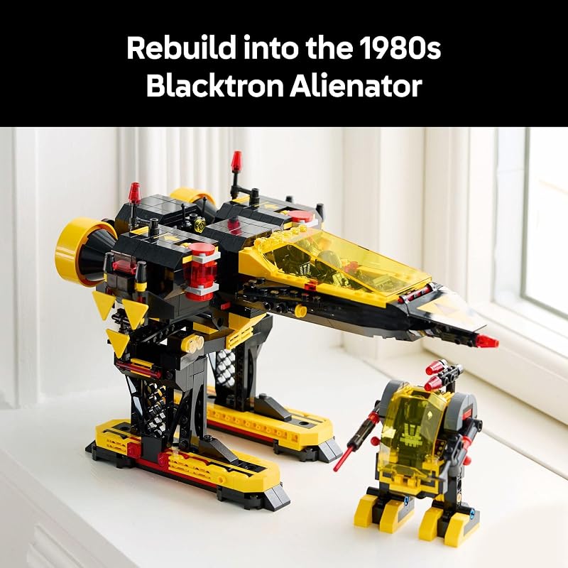 LEGO Icons Blacktron Renegade DIY Kit for Adults 18 Building Blocks for Men and Women Collectible Set for Adult Fans Creative Gift Idea for Birthdays 10355