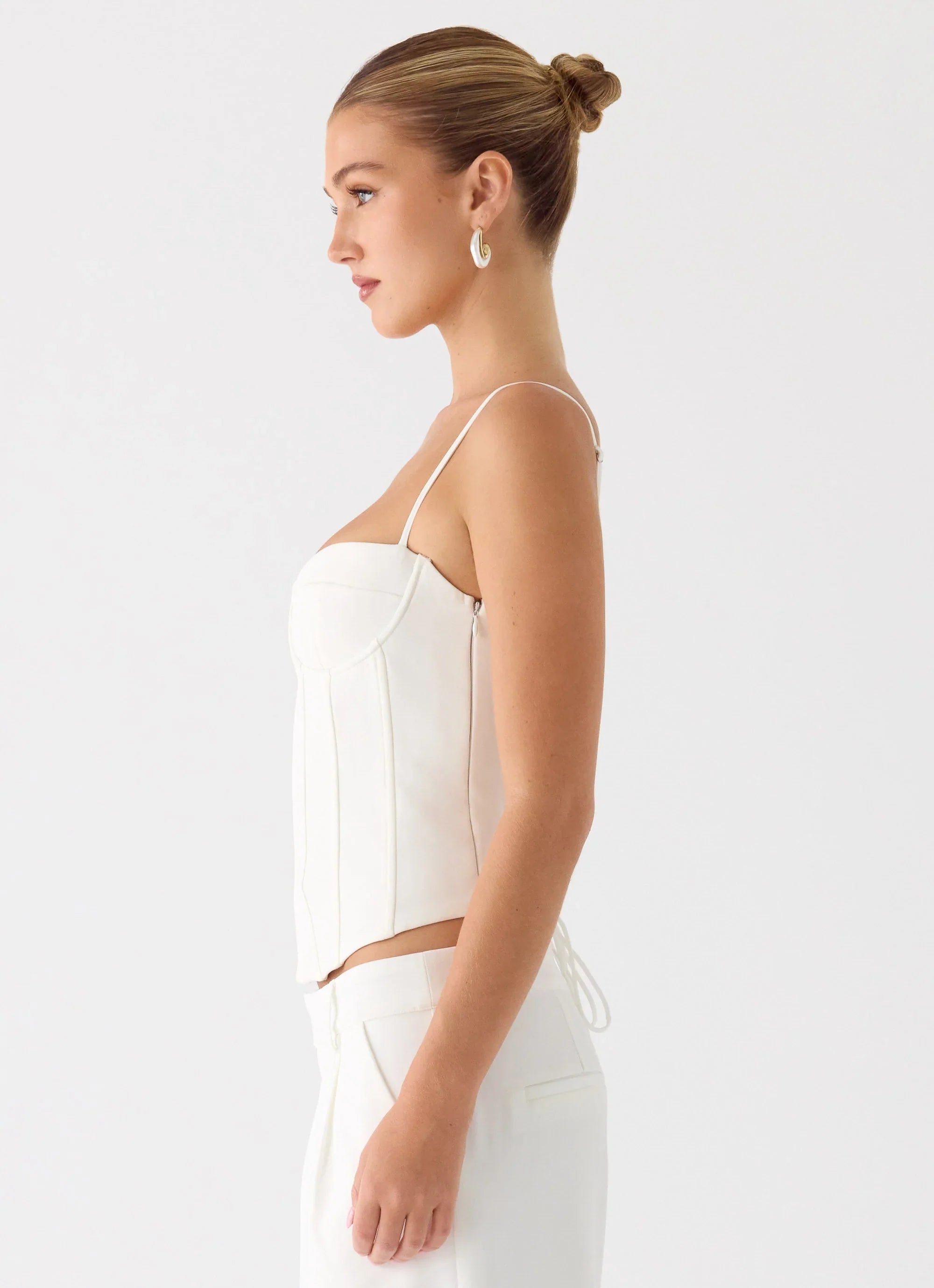 Ania Corset Top Ivory