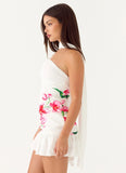Manon Scarf Mini Dress Ivory Reef