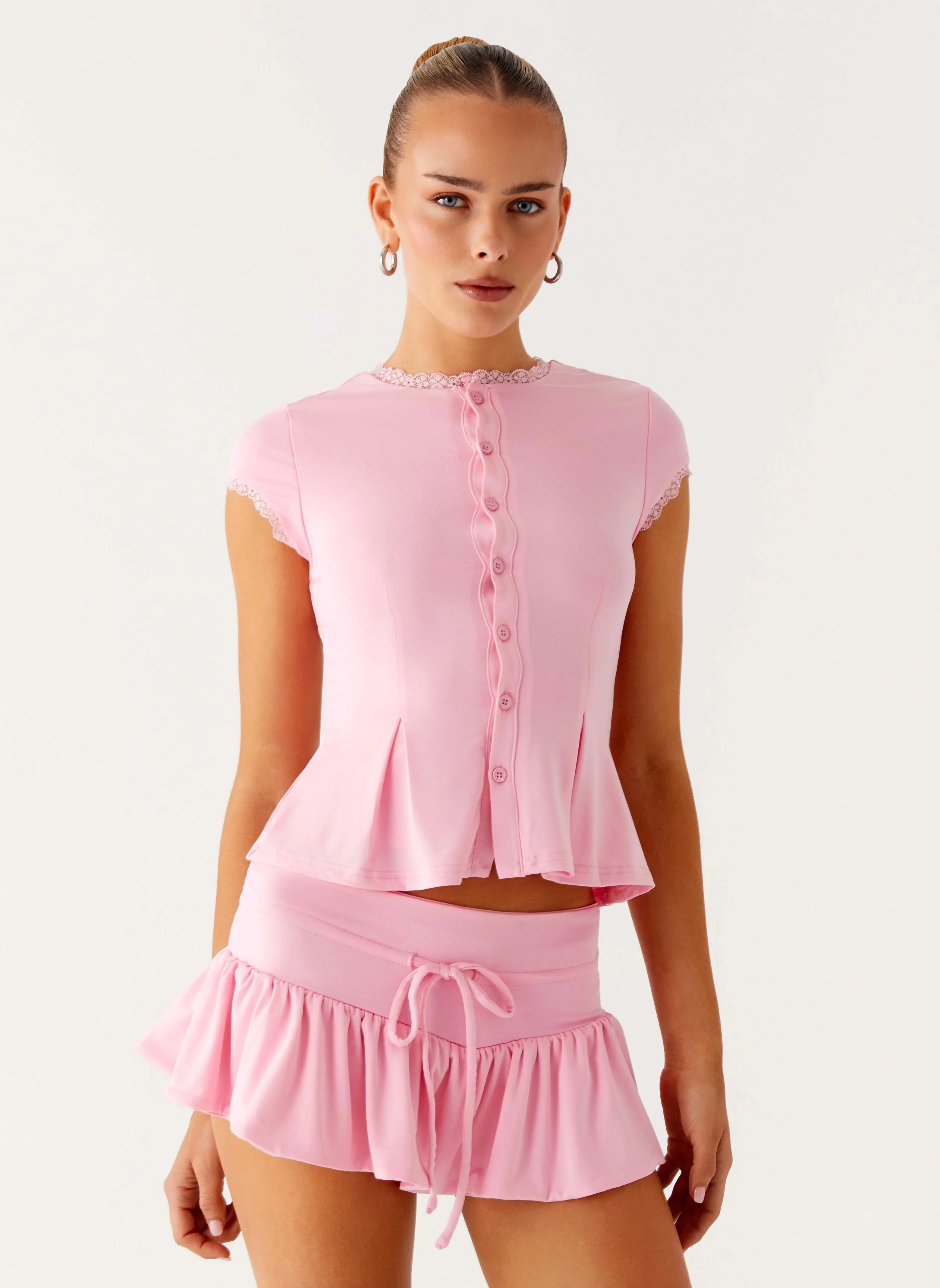 Landon Mini Skort Pink
