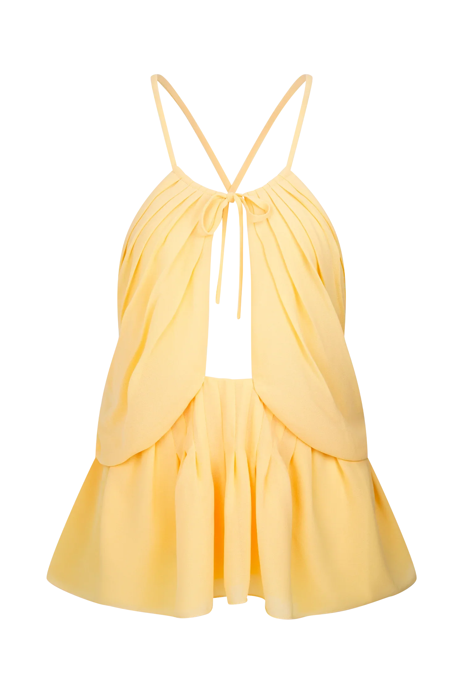 Korra Chiffon Halter Top Butterscotch