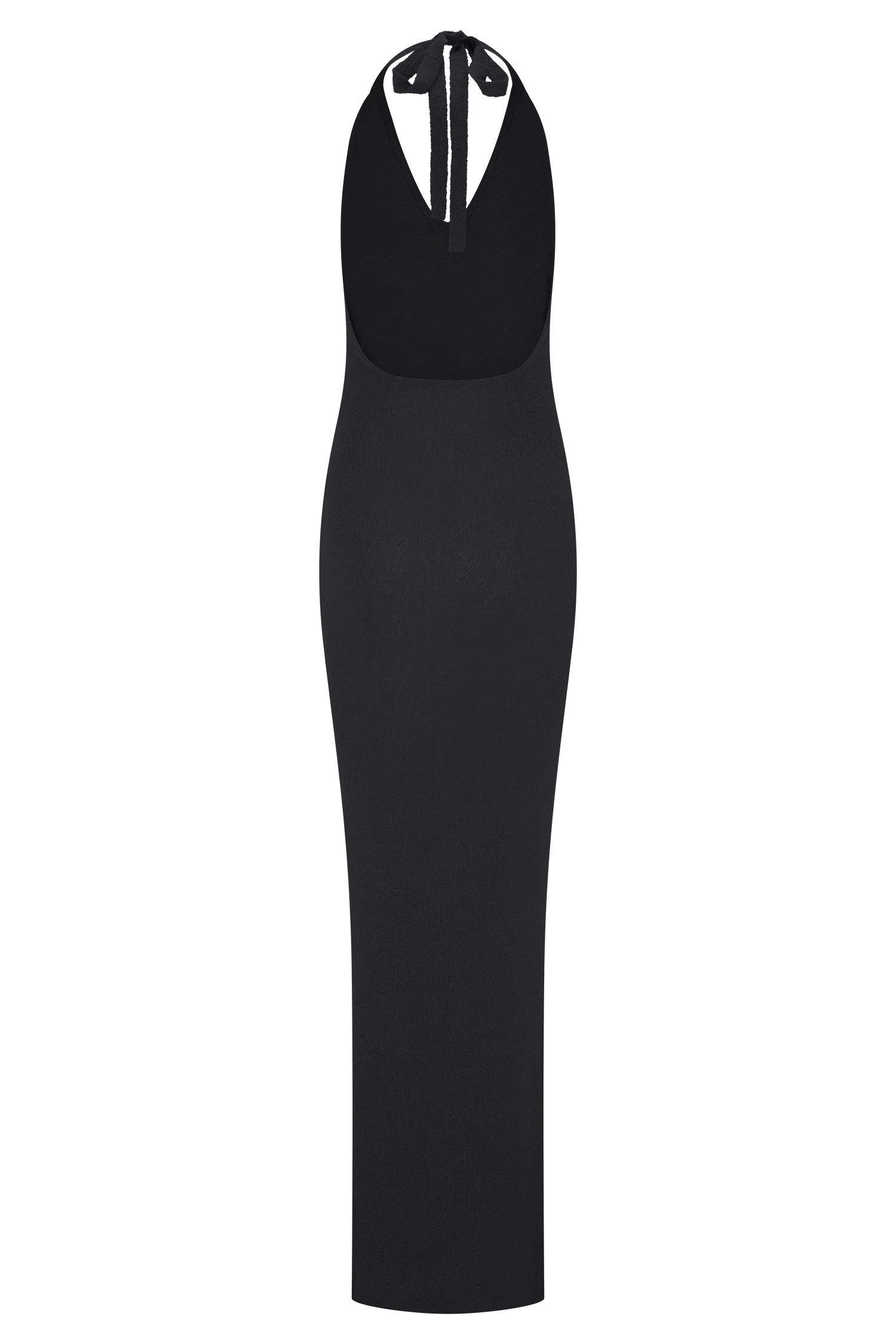 Ayella Cowl Knit Maxi Dress Black