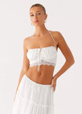 Evi Halterneck Top Ivory