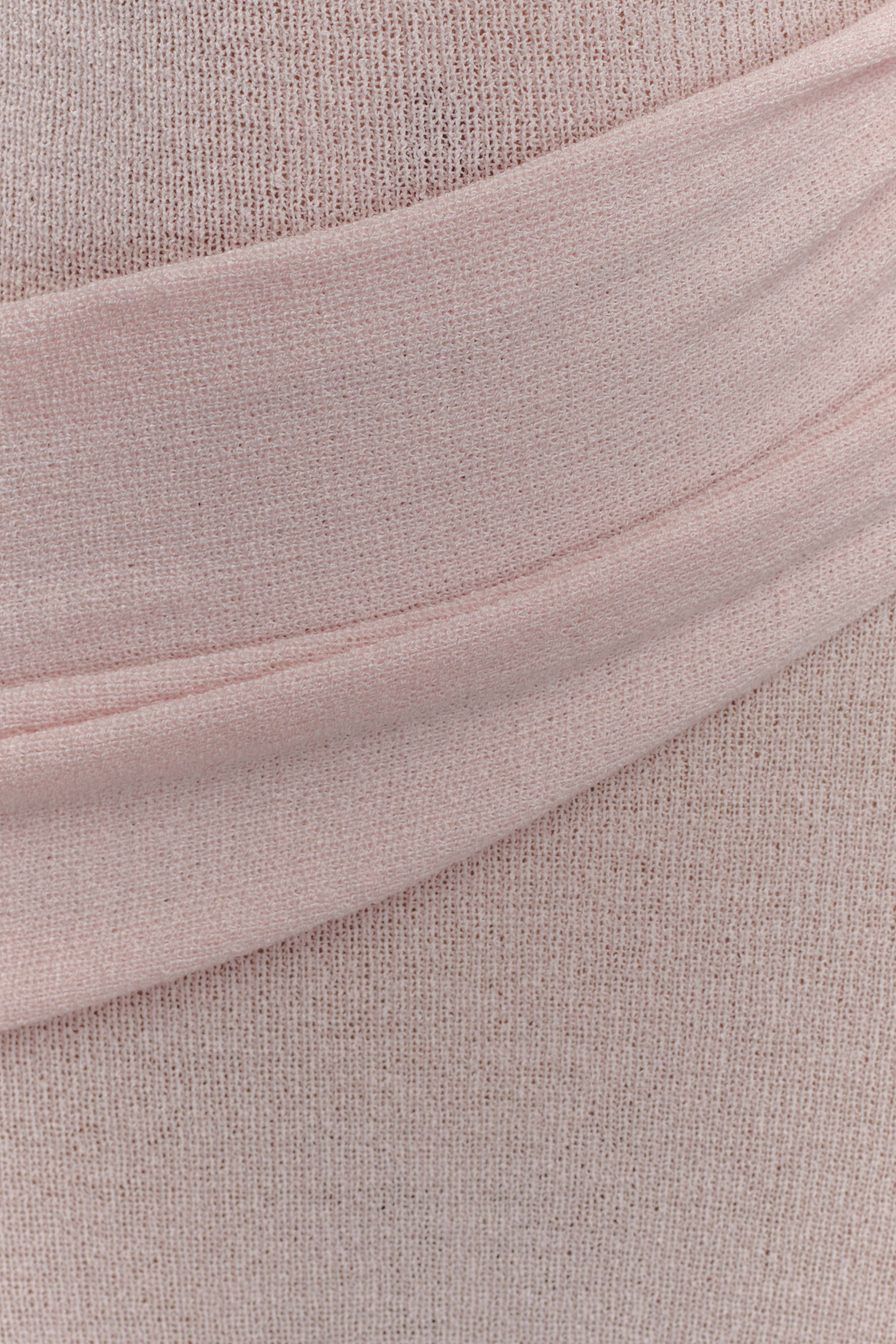 Alexius One Shoulder Knit Maxi Dress Dusty Pink
