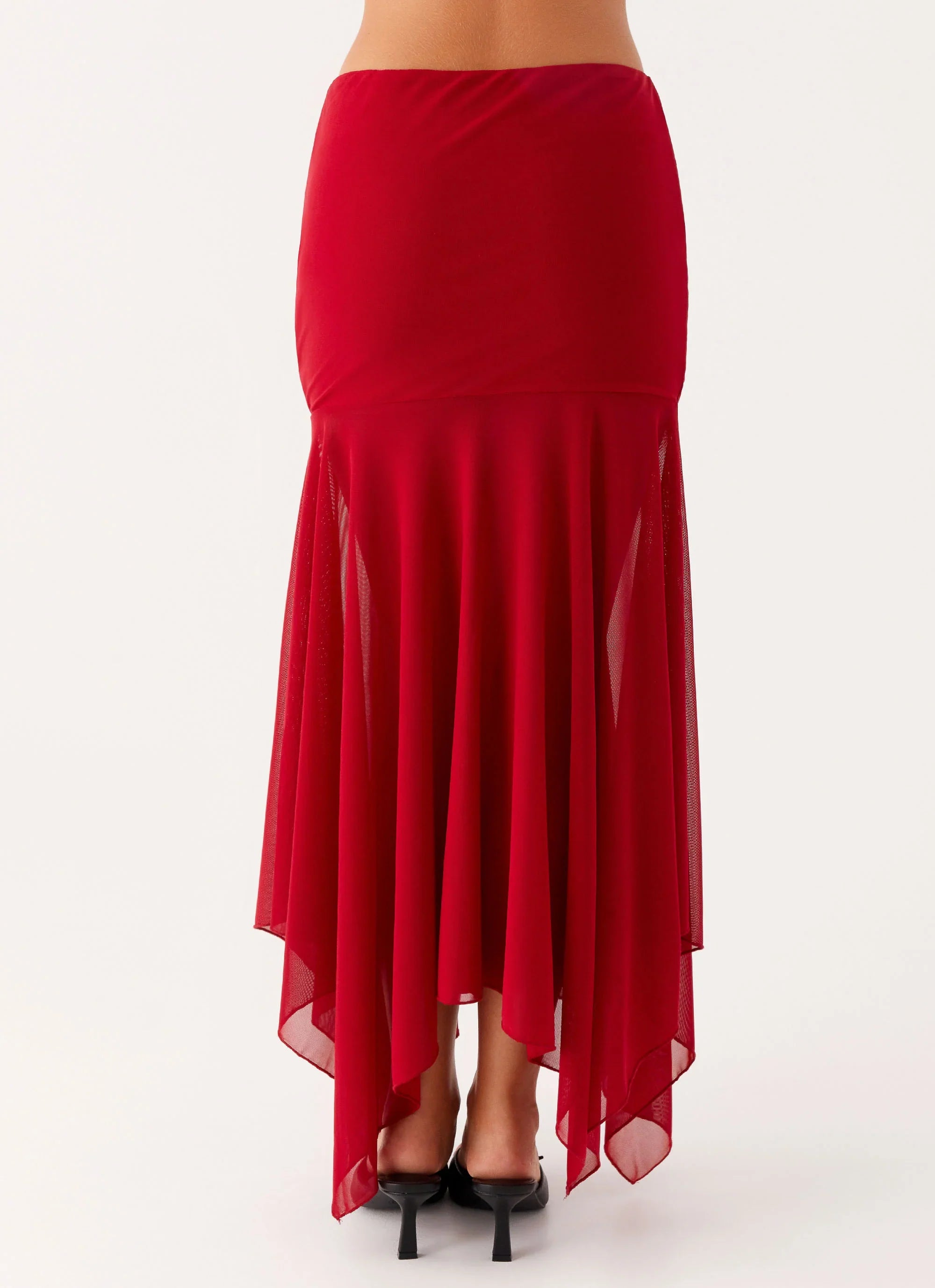 Dionne Maxi Skirt Red