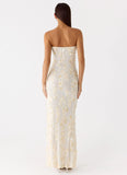 Minni Sequin Maxi Dress Ivory