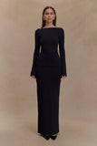 Kyle Knit Maxi Skirt Black