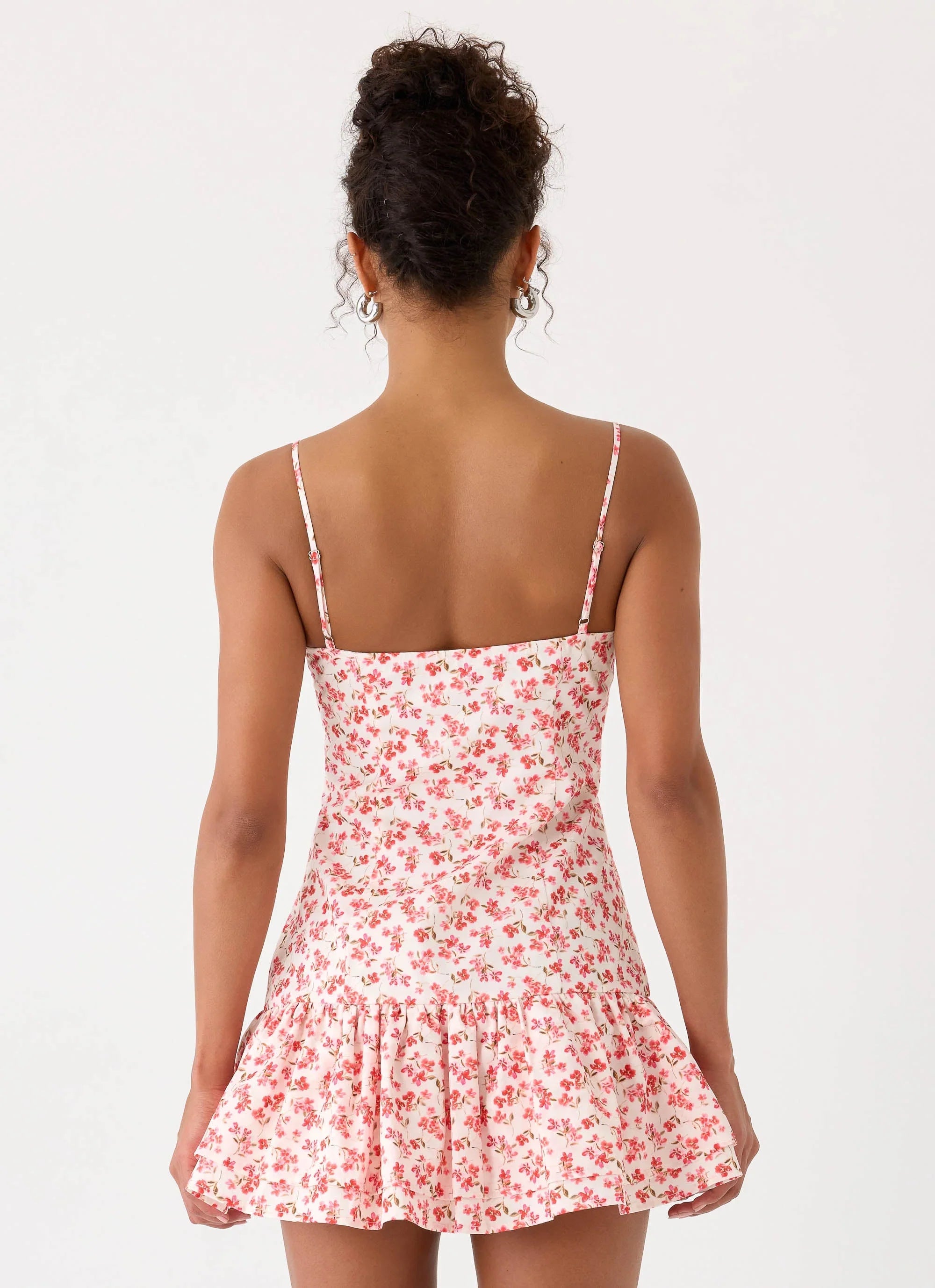 Loulette Mini Dress Porcelain Rose