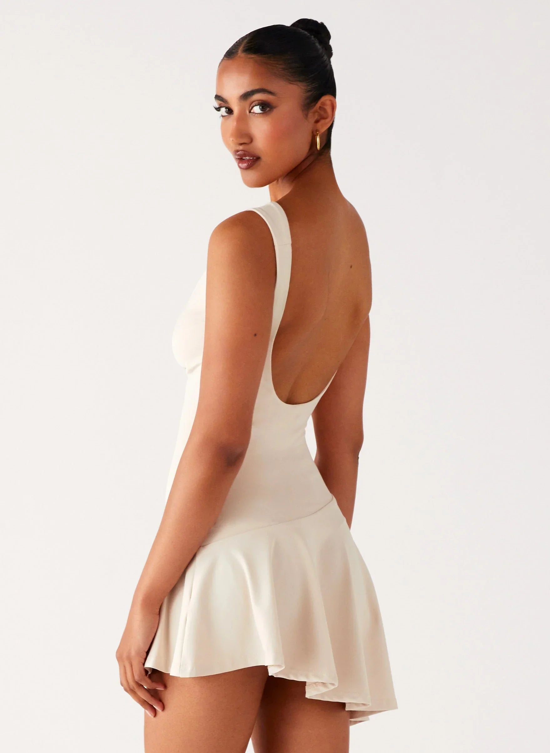 Dune Whisper Mini Dress Ivory