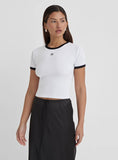 White Fourth Logo Baby Tee