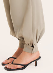 Sage Green Balloon Leg Trousers