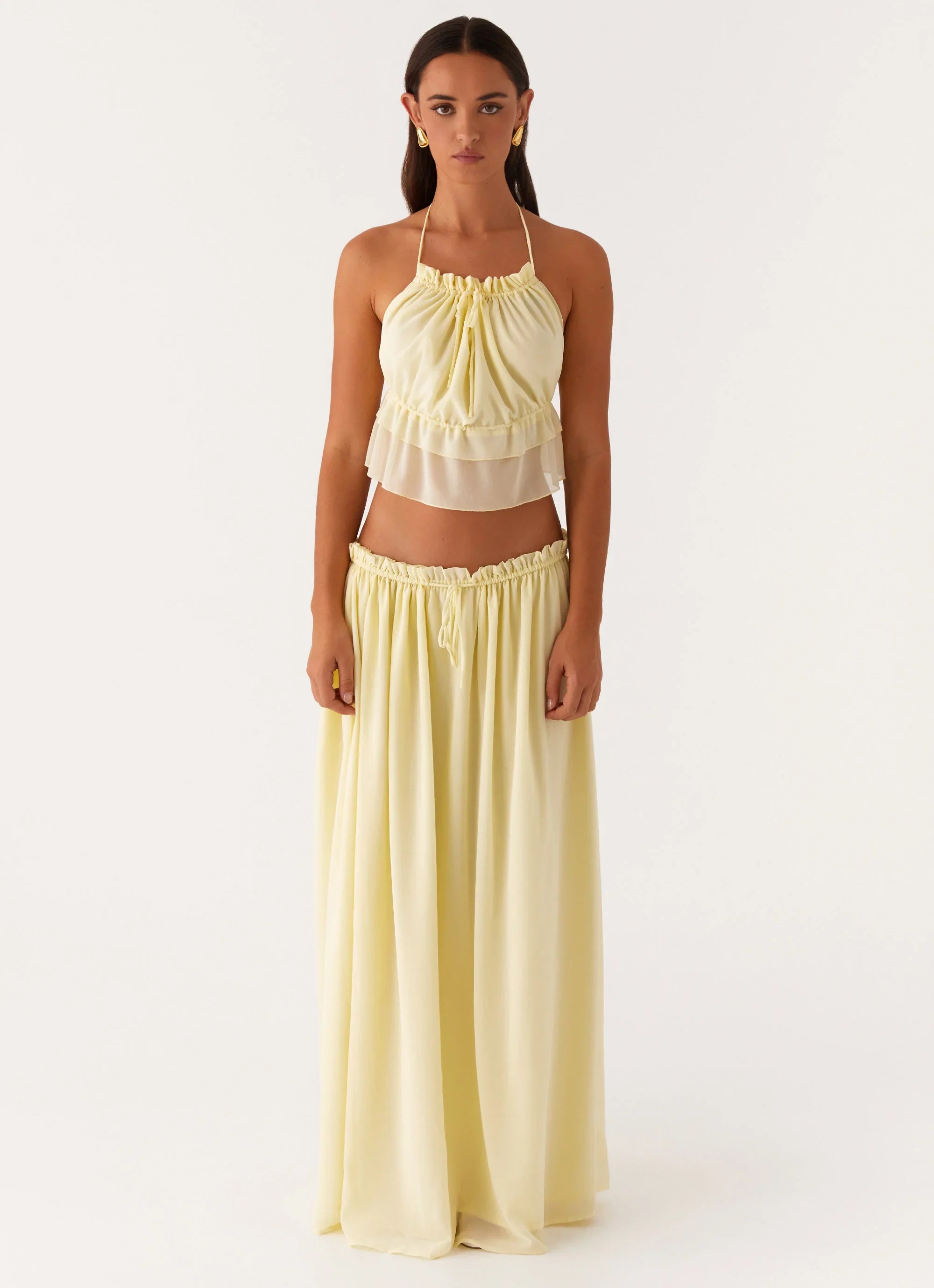 Zaya Backless Top Yellow