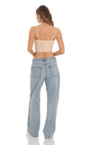 Corset Bralette Top in Nude